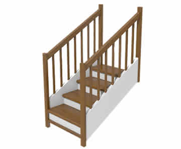 Wooden stairs