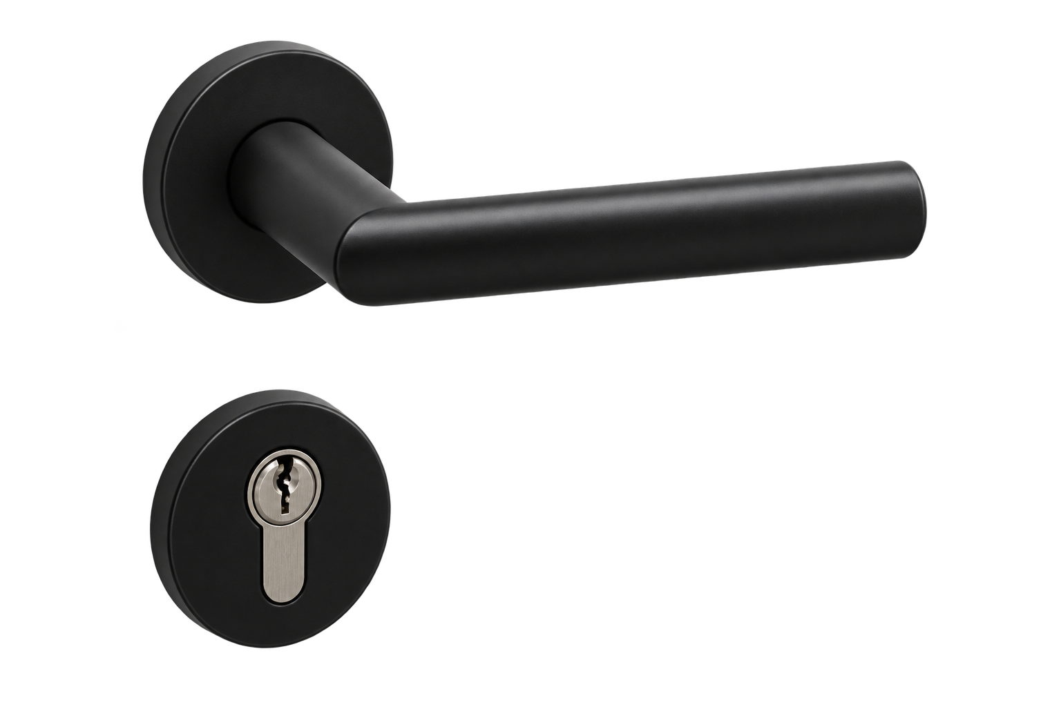 Door Hardware & Details — Black Door Handles